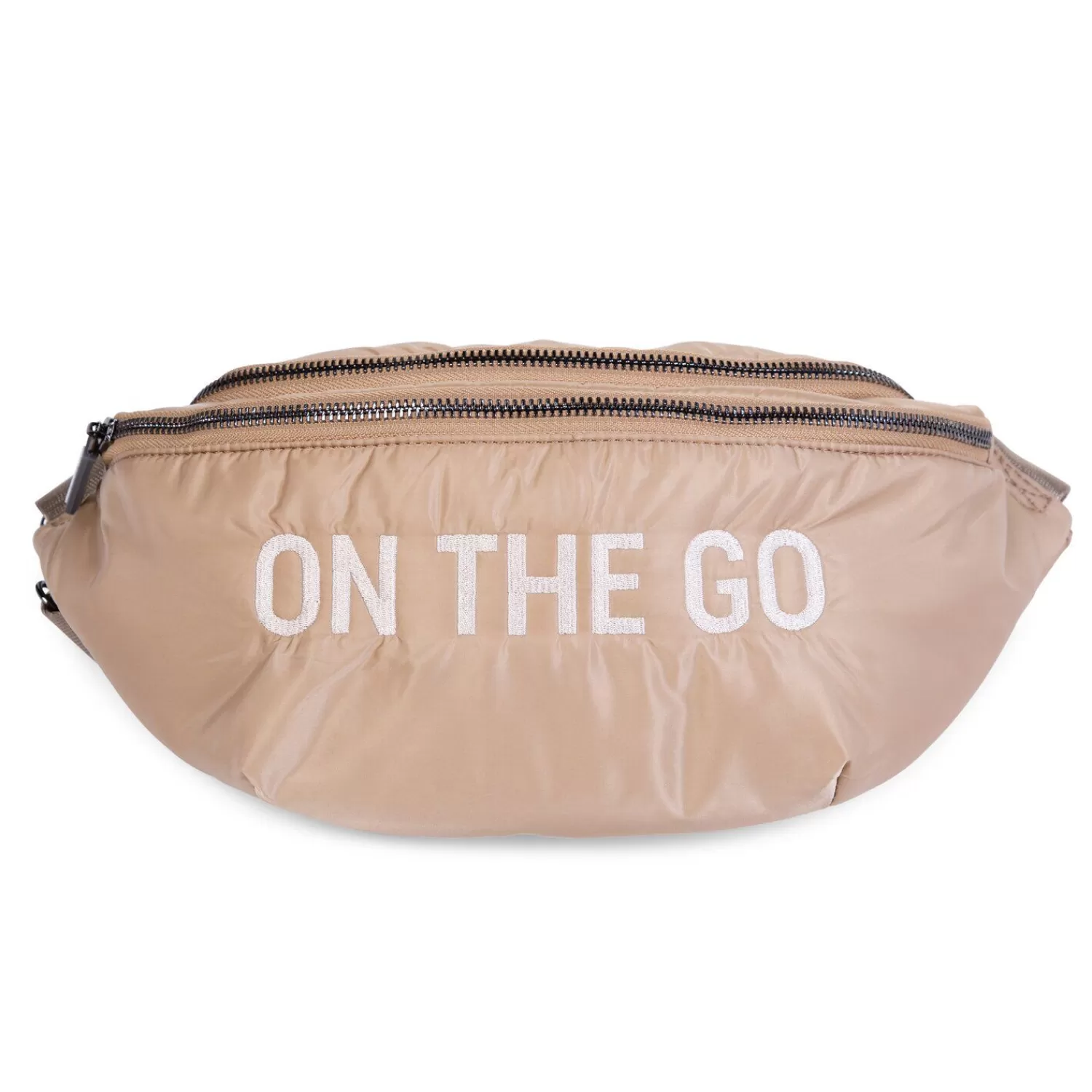 Sacs Banane | BÉABA Banana Bag On The Go Sac De Hanche - Matelassé - Beige Black/gold