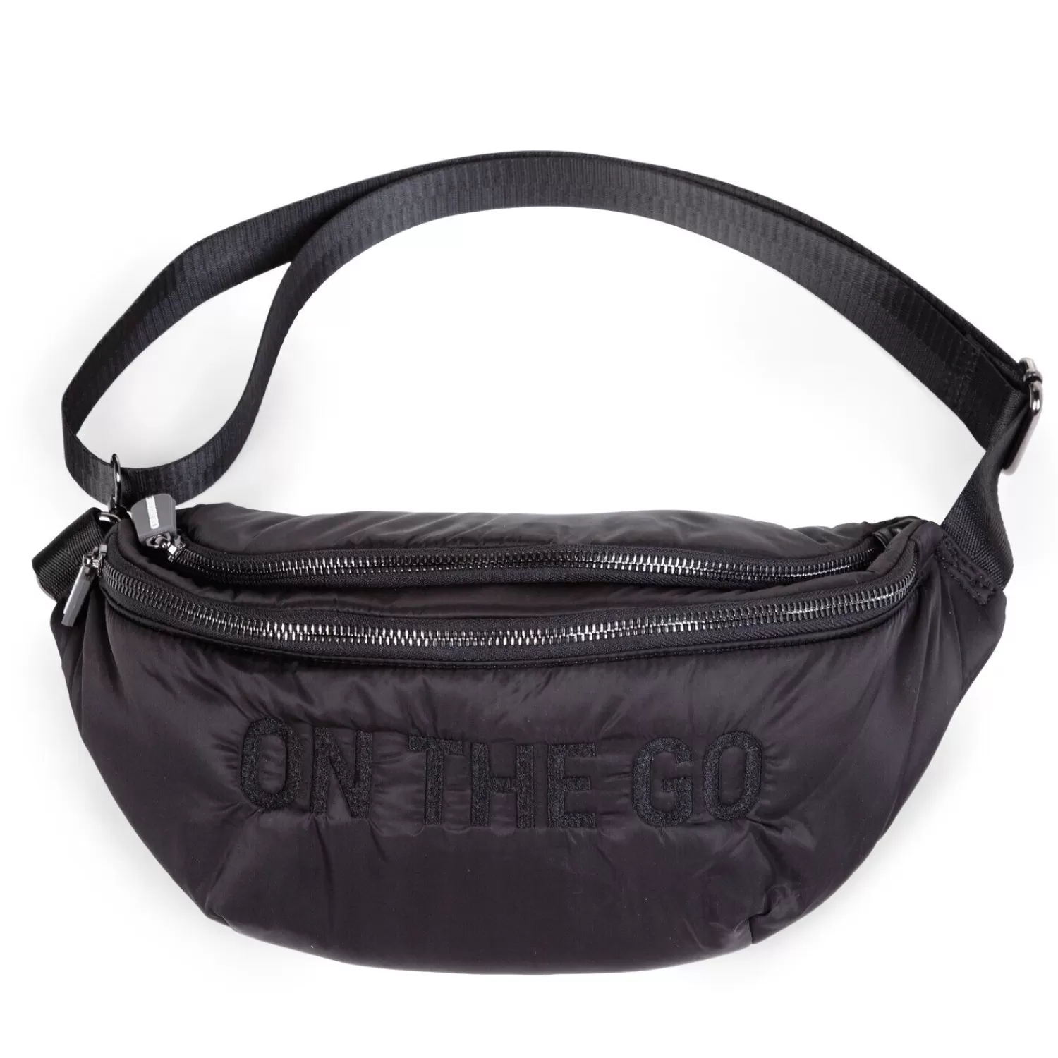 Sacs Banane | BÉABA Banana Bag On The Go Sac De Hanche - Matelassé - Noir Black/gold