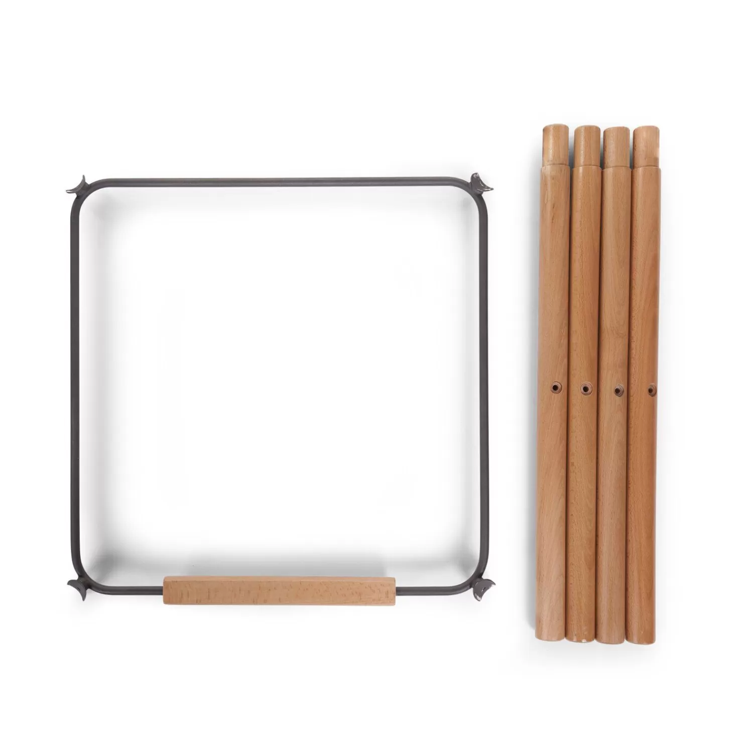 Coussins Et Accessoires | Chaises En Bois | BÉABA Evolu Extra Set De Pieds Longues + Repose Pieds - Bois - Ant Black