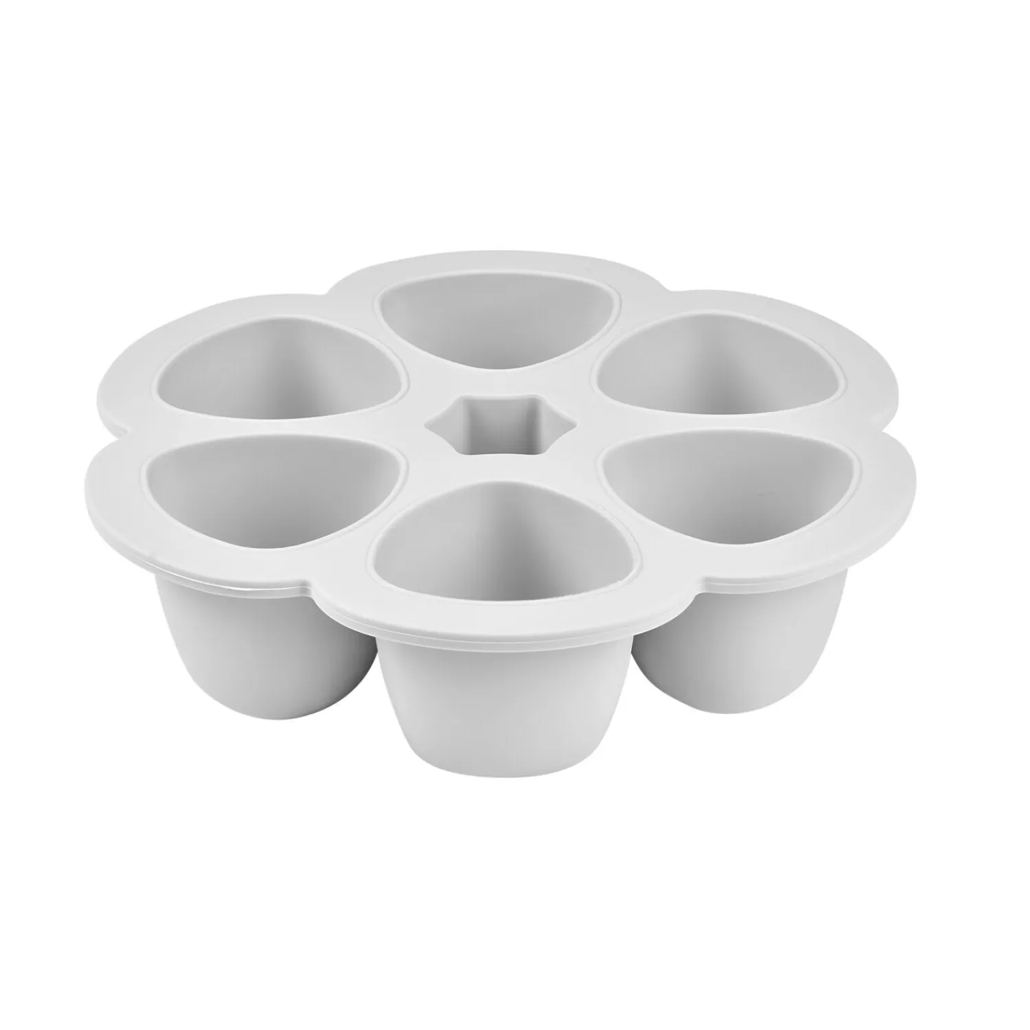 Goûter Sain | Couverts Vaisselle Et Bavoirs | BÉABA Moule multiportions silicone 6X90ml Gris clair Blue
