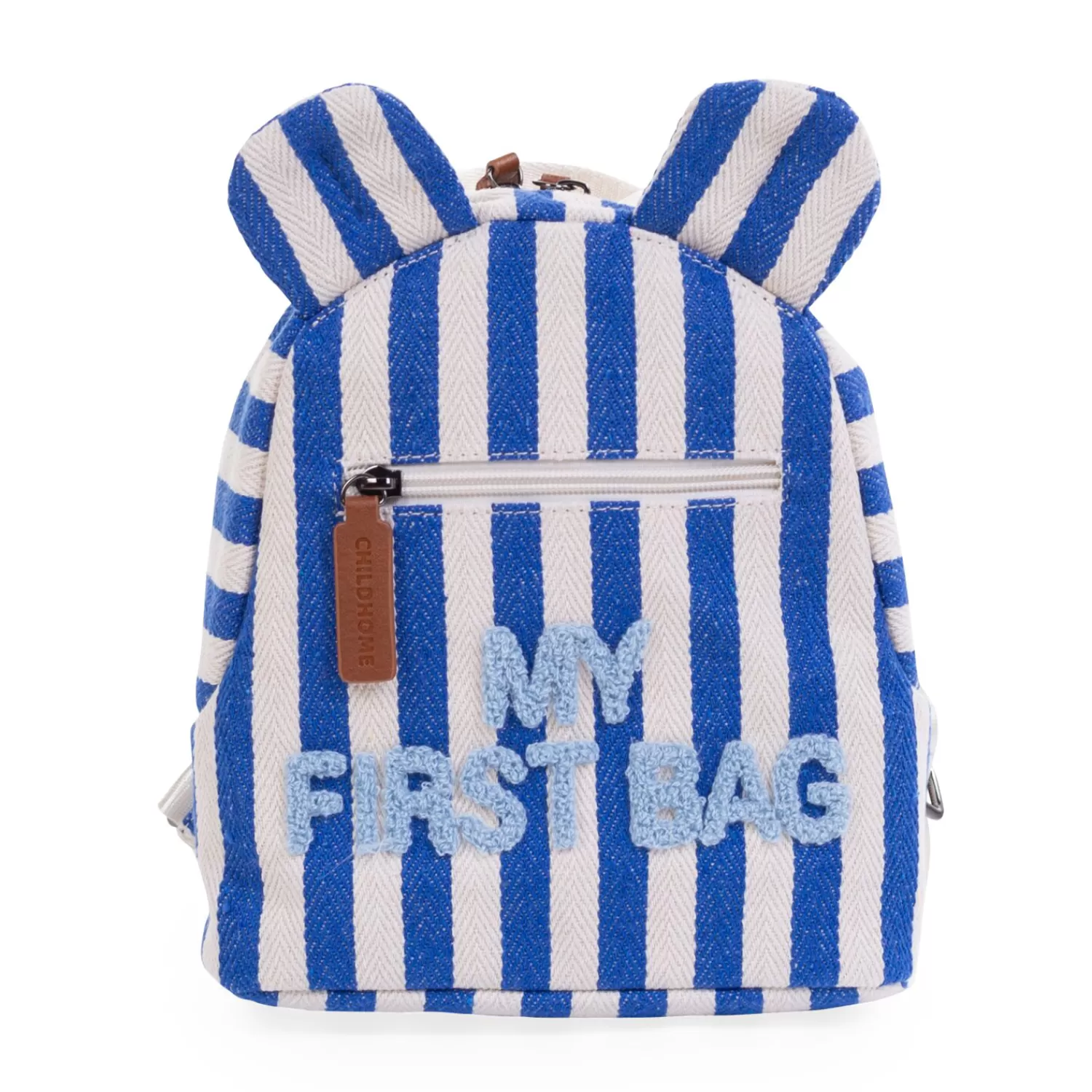 Sacs À Dos Enfant | Cartables Enfant | BÉABA My First Bag Sac a dos Enfant - Rayures - Bleu Electrique Black/gold