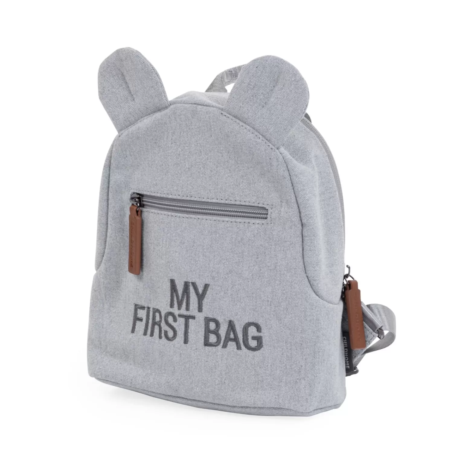 Cartables Enfant | Sacs À Dos Enfant | BÉABA My First Bag Sac A Dos Pour Enfants - Canvas - Gris Black/gold