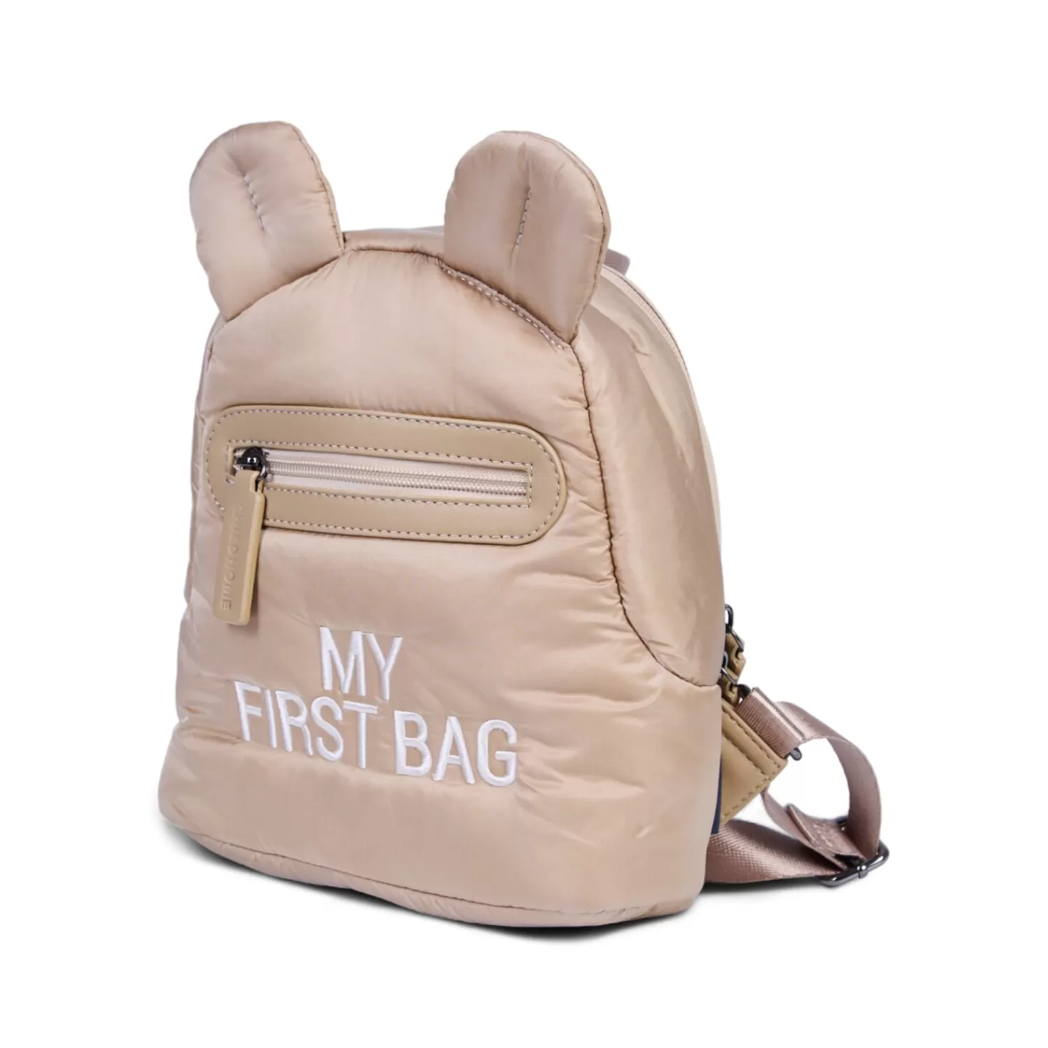 Sacs À Dos Enfant | Cartables Enfant | BÉABA My First Bag Sac A Dos Pour Enfants - Matelassé - Beige Black/gold